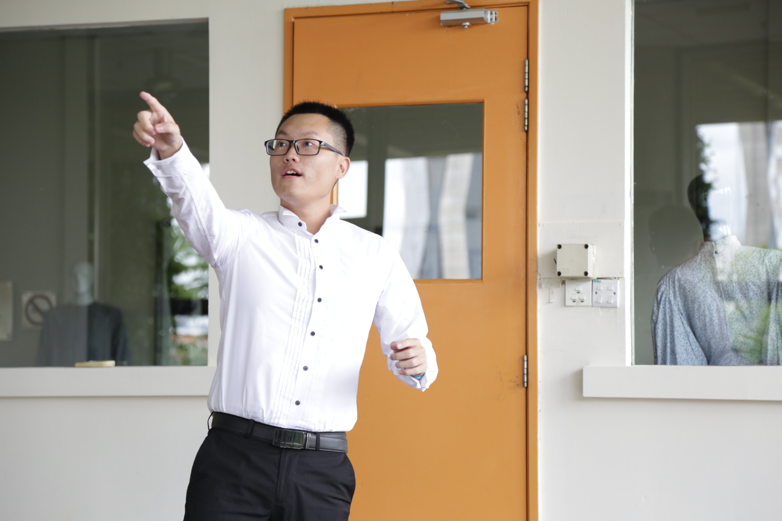 Wong Kie Ming, 23, at his audition to become the first Yayasan Sime Darby Sudirman Scholar.